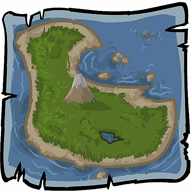 Unknown Island Treasure Map